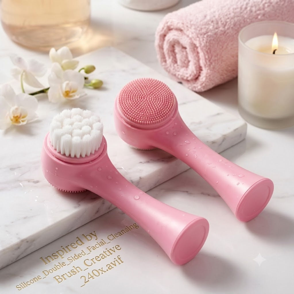 2 In 1 Facial Cleansing Brush Deep Clean & Gentle Exfoliation