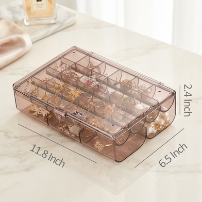 2 Layer 24 Grid Jewelry Organizer