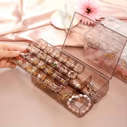 2 Layer 24 Grid Jewelry Organizer