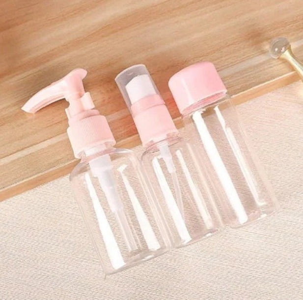 3Pcs Travel Size BPA Free Refillable Lotion Bottles