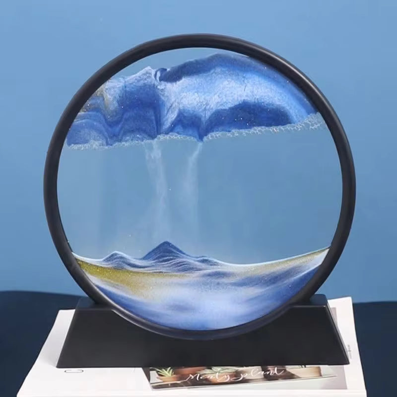 Sandscape Painting Sand Timer – 3D Moving Sand Art Home Decor