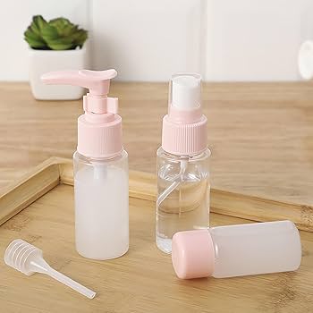 3Pcs Travel Size BPA Free Refillable Lotion Bottles