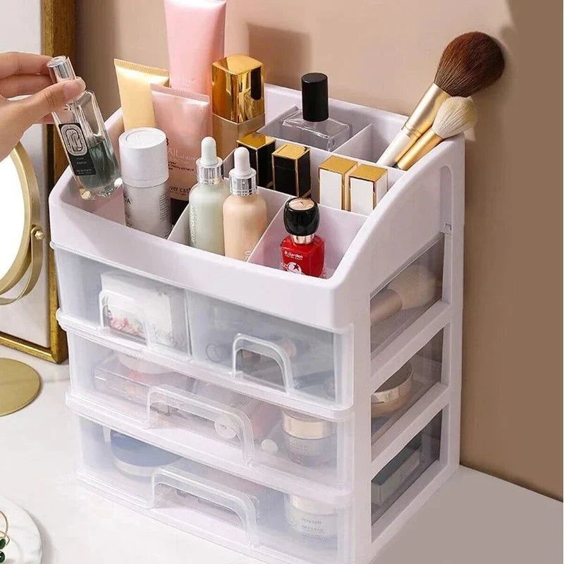 3 Tier Cosmetic Jewelry Organizer Box