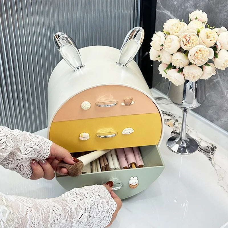 3 Layer Bunny Desktop Storage Box