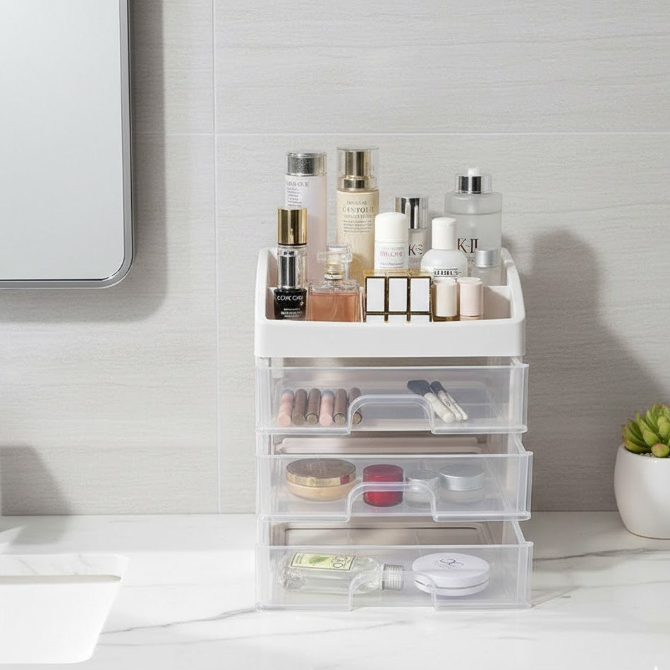 3 Tier Cosmetic Jewelry Organizer Box