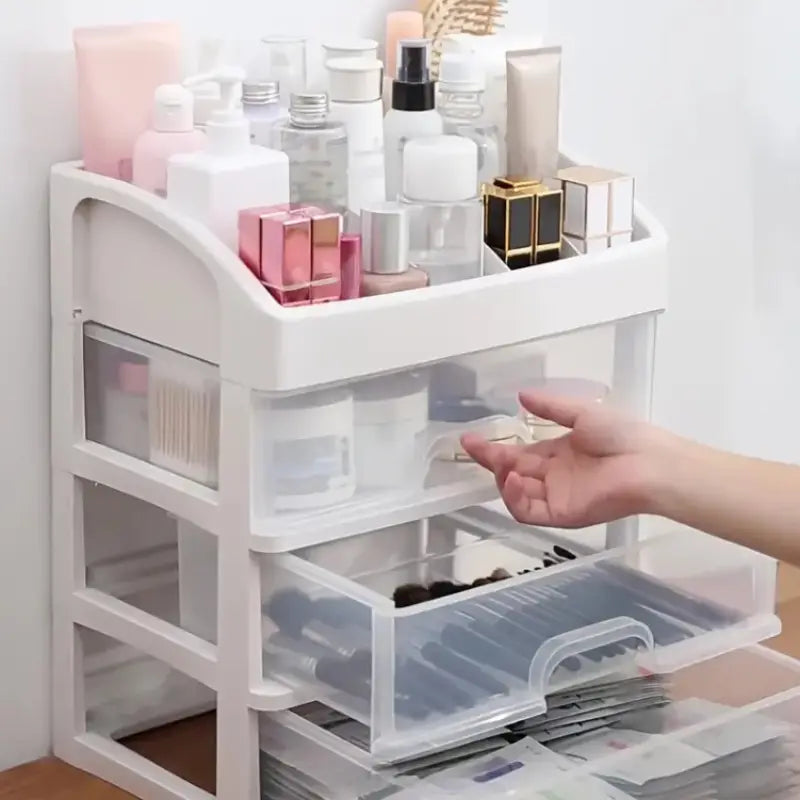3 Tier Cosmetic Jewelry Organizer Box