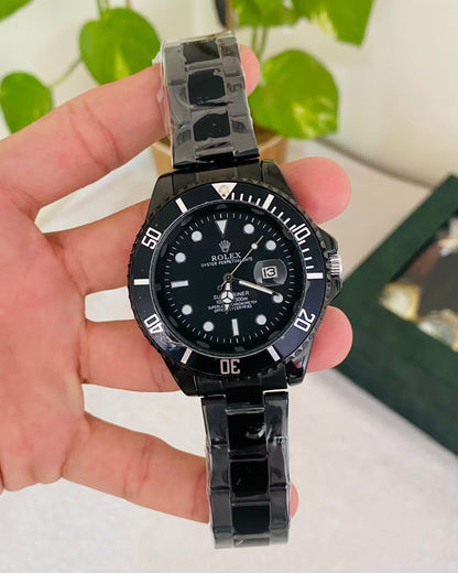 RLX Full Black Stainless Steel Watch Rl-03