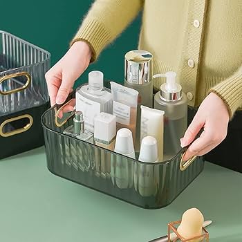 Multipurpose Storage Organizer Acrylic Tray Basket Box