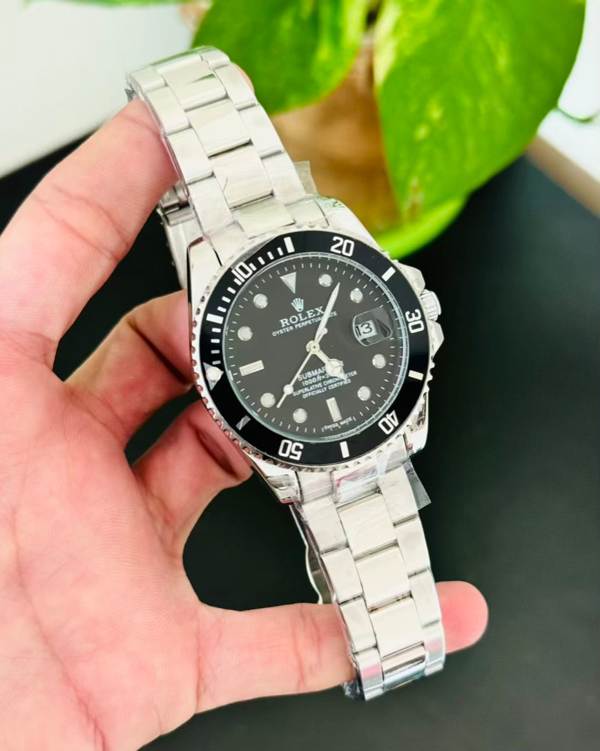 RLX Black Dial Stainless Steel Watch Rl-02