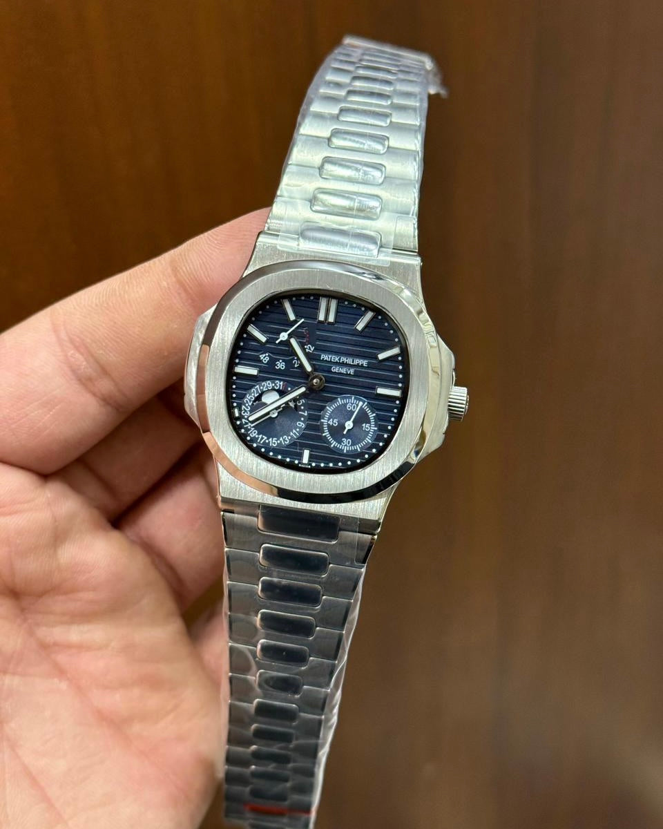 PP Nautilus Power Reserve Stainless Steel Watch