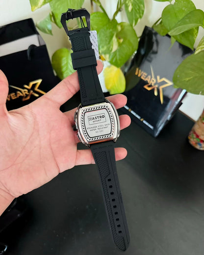 Blue Strap Black Dail Sports Watch