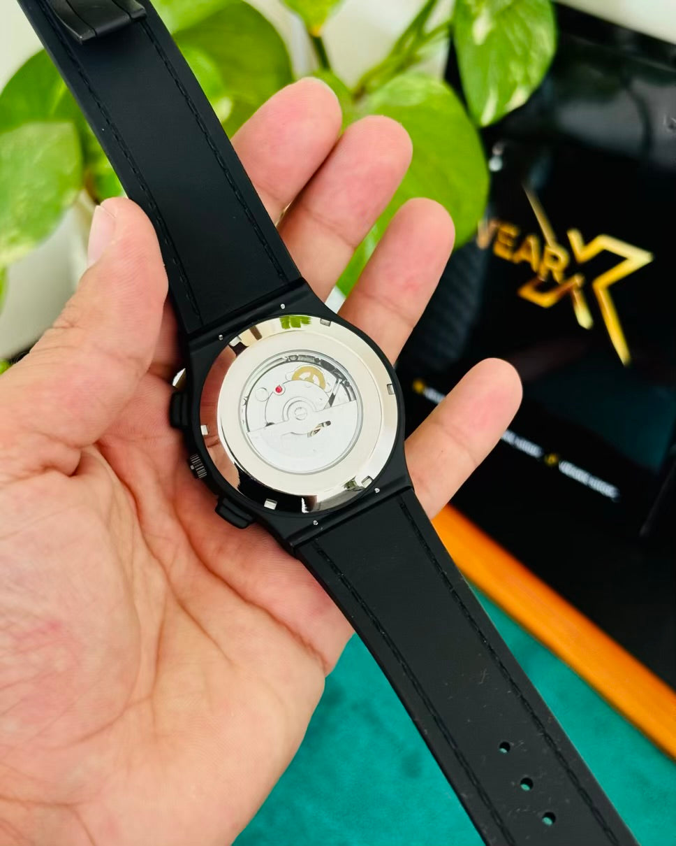 HB Sami Automatic | Green Straps with Black Dail