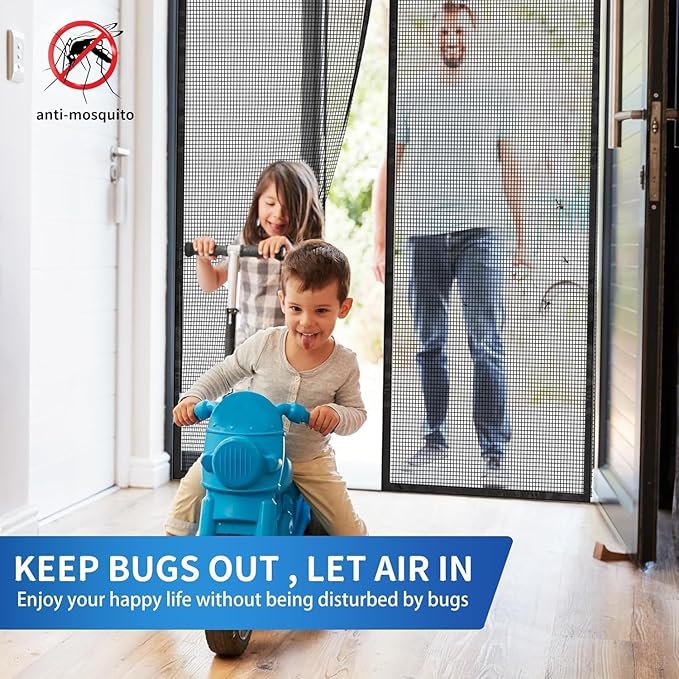 Magnetic Screen Door Net  (78 Inch x40Inch)