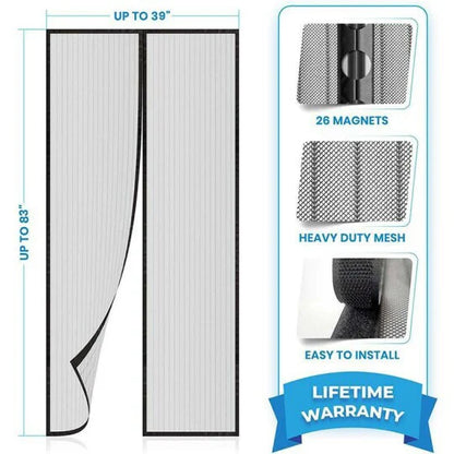 Magnetic Screen Door Net  (78 Inch x40Inch)