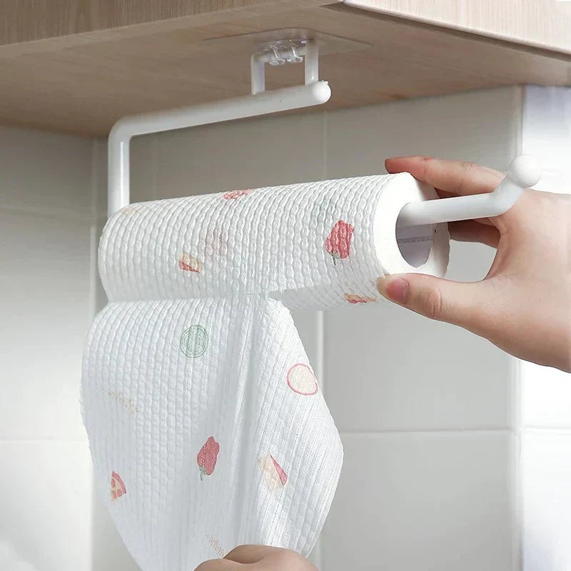 Wall Mounted Plastic Tissue Roll Holder Organizer