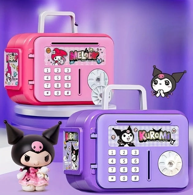Cute Kuromi Money Bank With Lock For Kids
