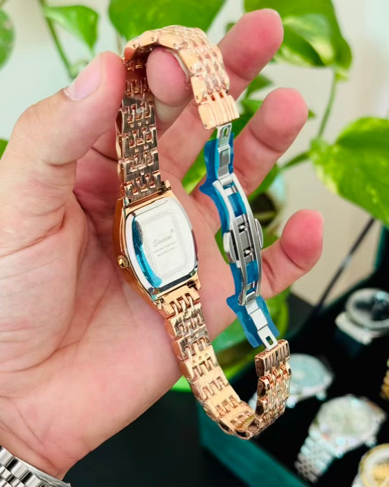 Rose Gold Stainless steel watch