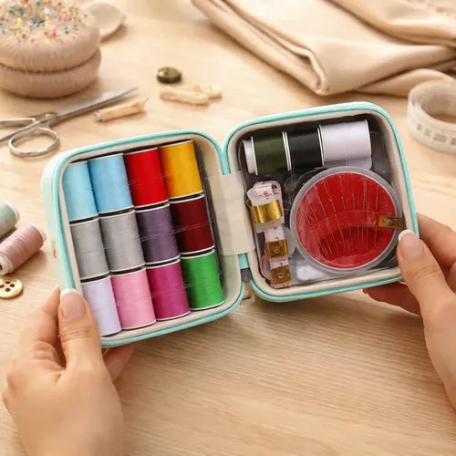 46 Piece PU Leather Sewing Kit  Set For Travel & Home Use