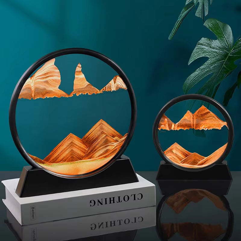 Sandscape Painting Sand Timer – 3D Moving Sand Art Home Decor