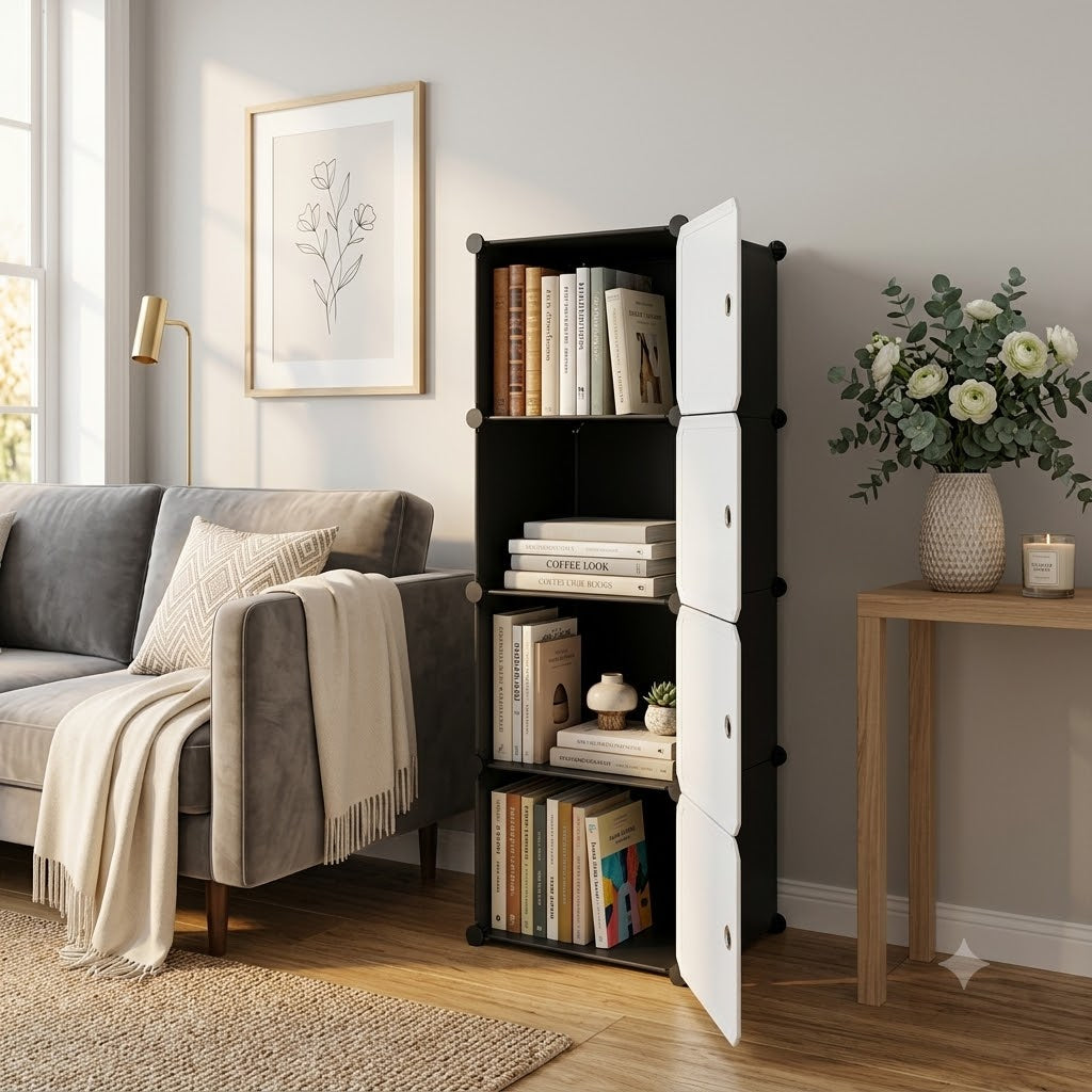 Space Saving 4 Tier Storage Organizer For Cupboards