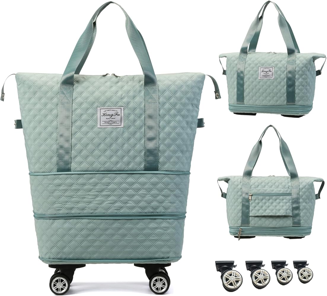 Extra Large Expandable Wheeled Travel Duffle Bag