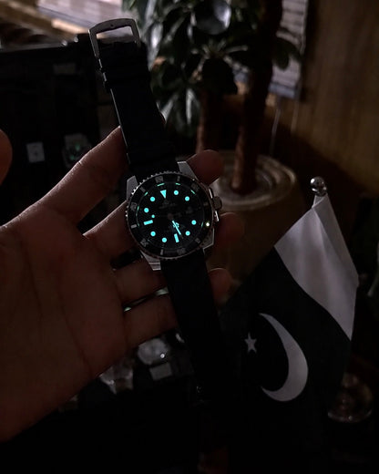 Sami Automatic Watch with Red Dail
