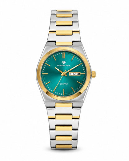 Diamond Two Tone with Tifny | Day & Date | Waterproof Watch