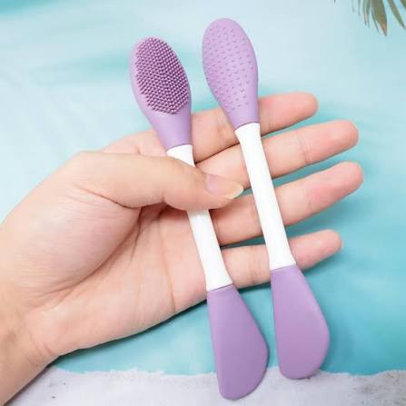 2 In 1 Silicone Face Mask Brush Flexible Soft & Easy To Clean