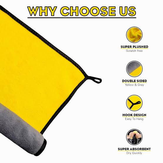 1Pcs Premium Microfiber Cleaning Towel Thick Soft & Lint Free (15x11inch)