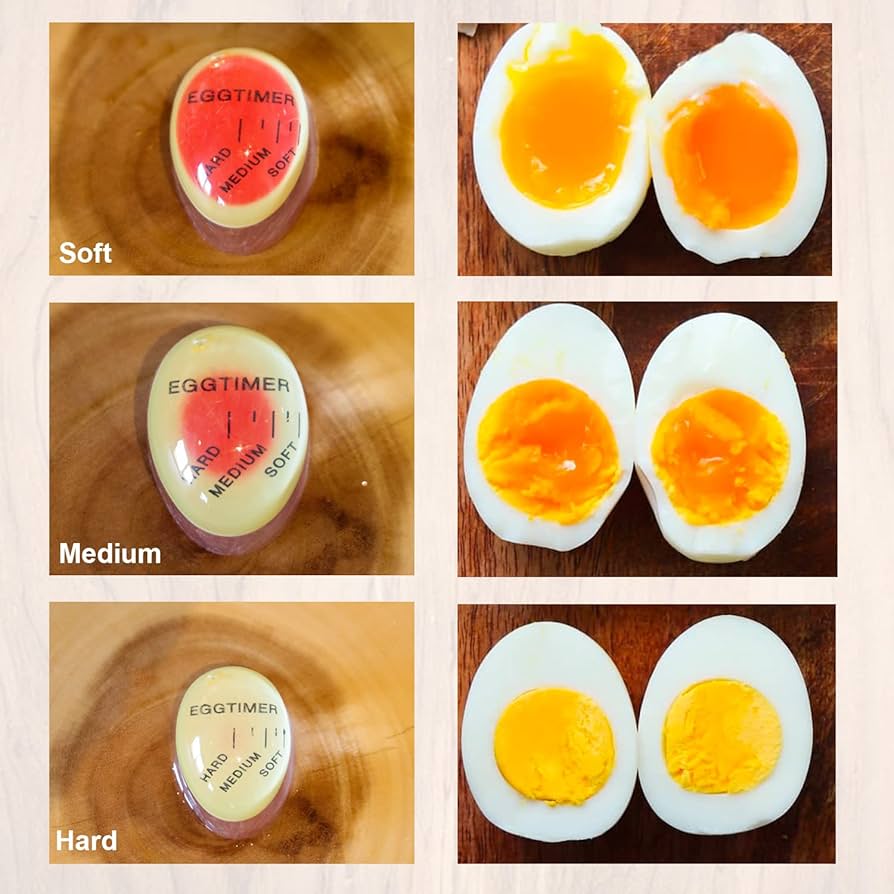 Perfect Egg Timer Color Changing Boiled Egg Thermometer