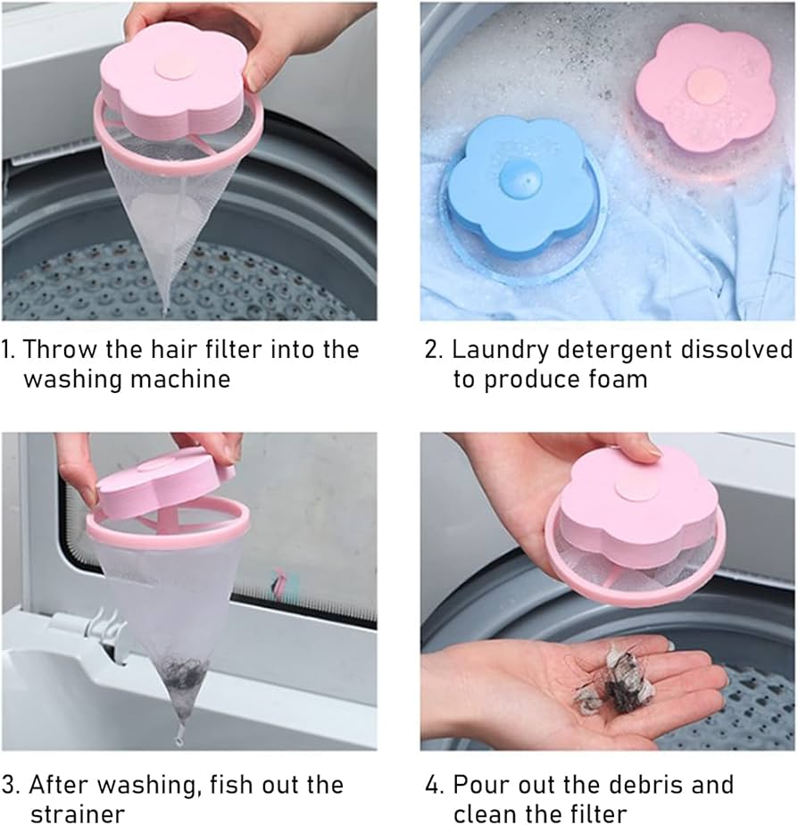 Washing Machine Lint & Pet Hair Catcher Filter Ball