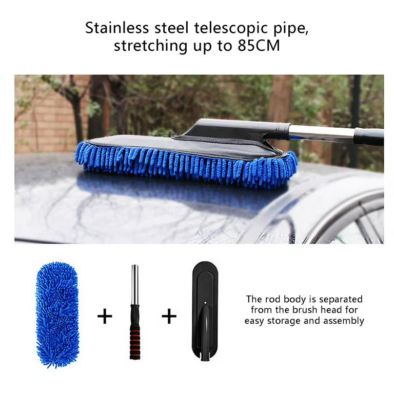 Reusable Microfiber Car Cleaning Duster With Comfortable Grip