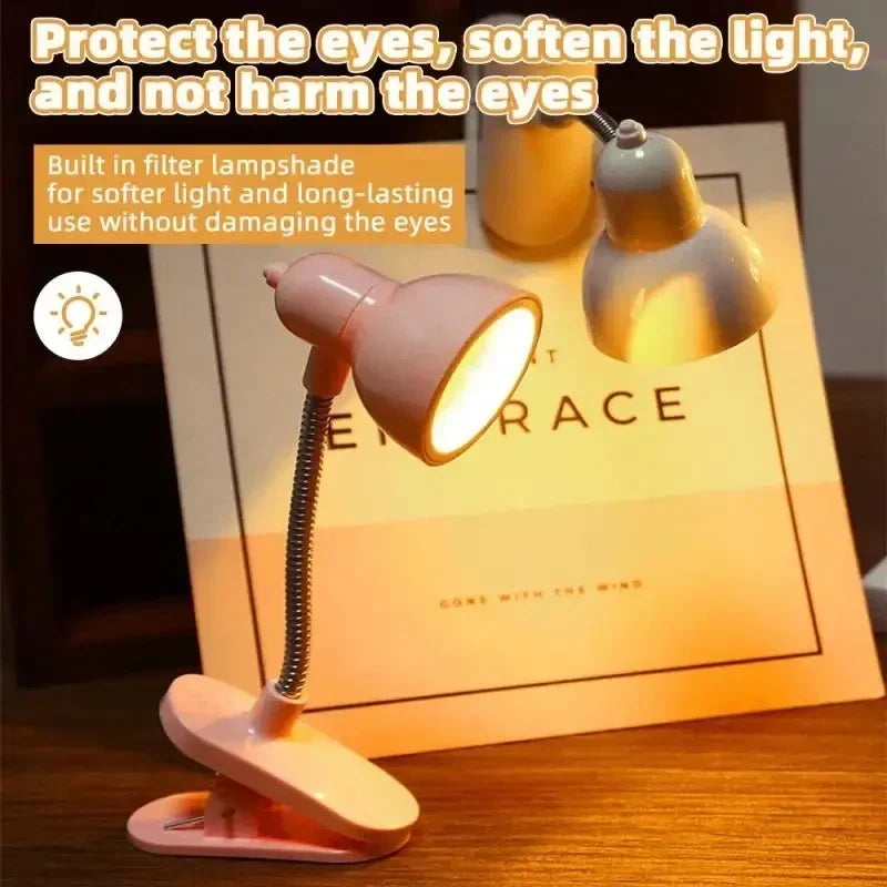 Mini LED Clamp Reading Light Portable Book Light For Reading