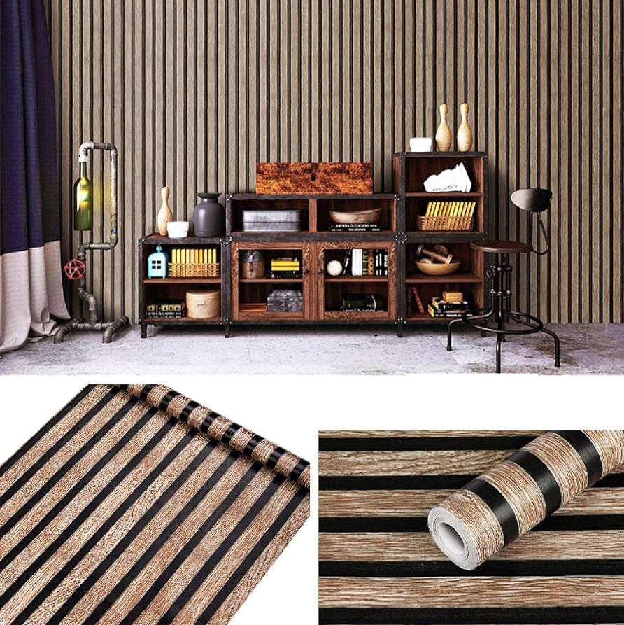 Self Adhesive Wood Panel Marble sheet Easy Apply & Removable (60x200cm)