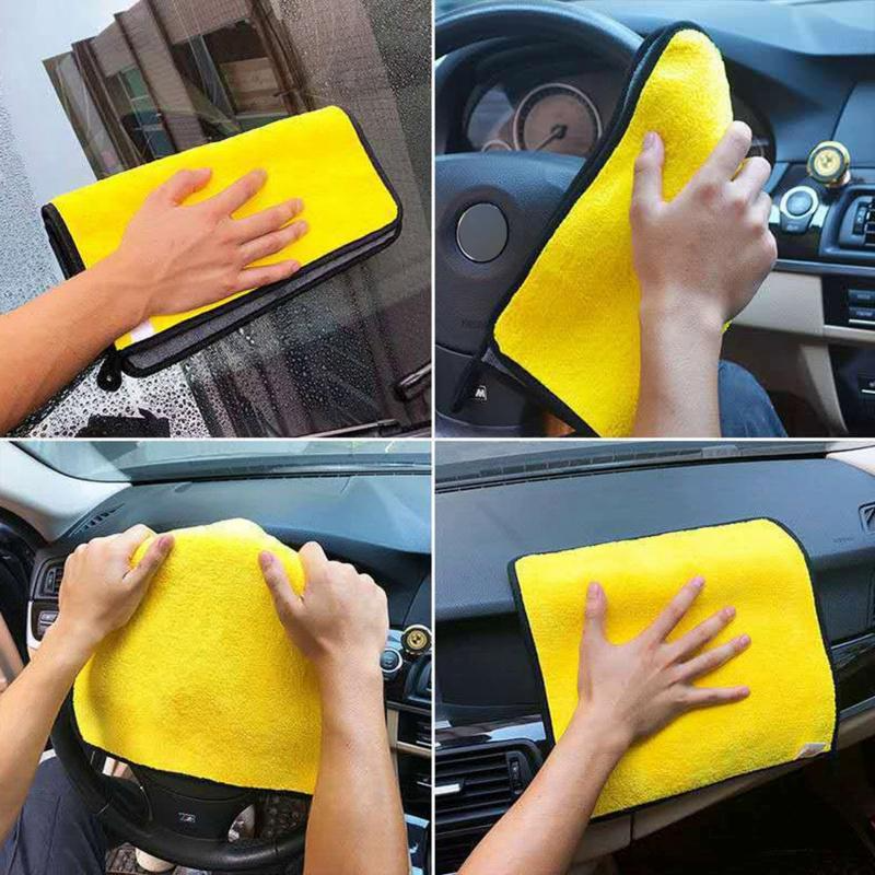 1Pcs Premium Microfiber Cleaning Towel Thick Soft & Lint Free (15x11inch)
