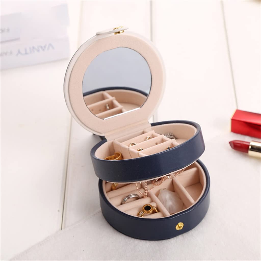 Small Portable Jewelry Organizer With Round Design