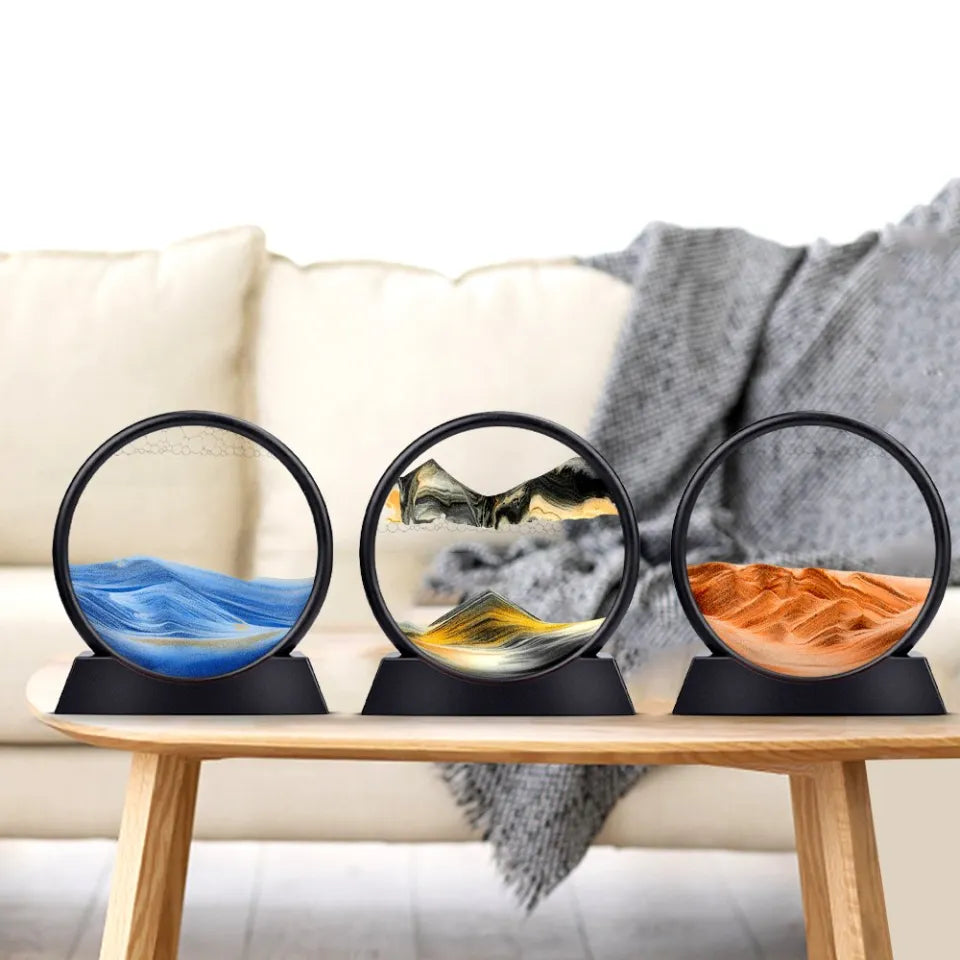 Sandscape Painting Sand Timer – 3D Moving Sand Art Home Decor