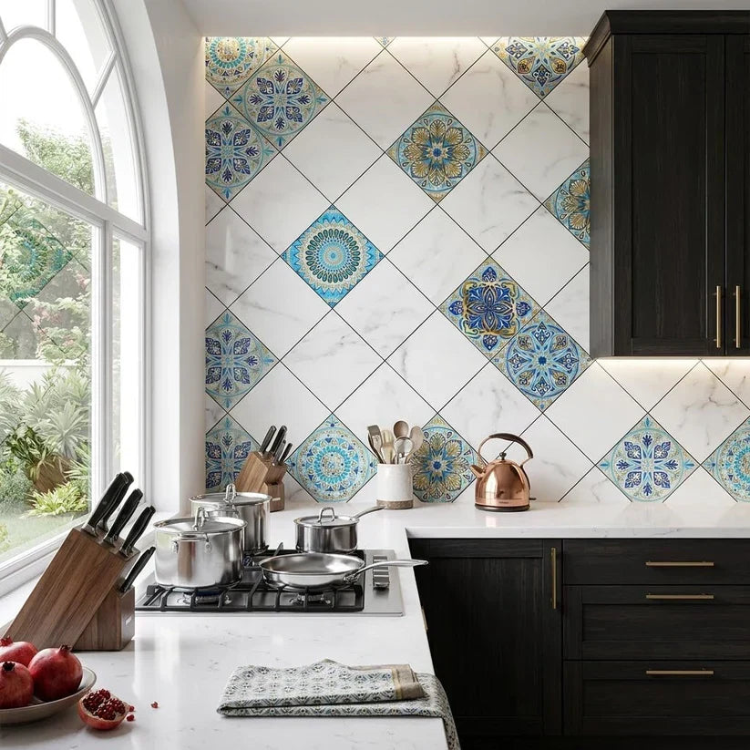 Geometric Marble Design Self Adhesive Sheet (60x200cm)
