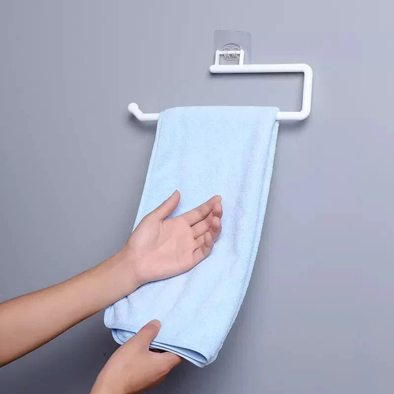 Wall Mounted Plastic Tissue Roll Holder Organizer