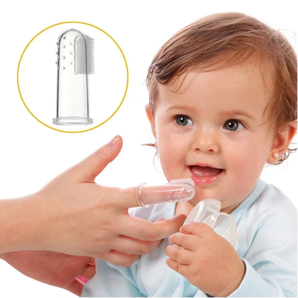 Silicone Extra Soft Safe Baby Teether Finger Toothbrush