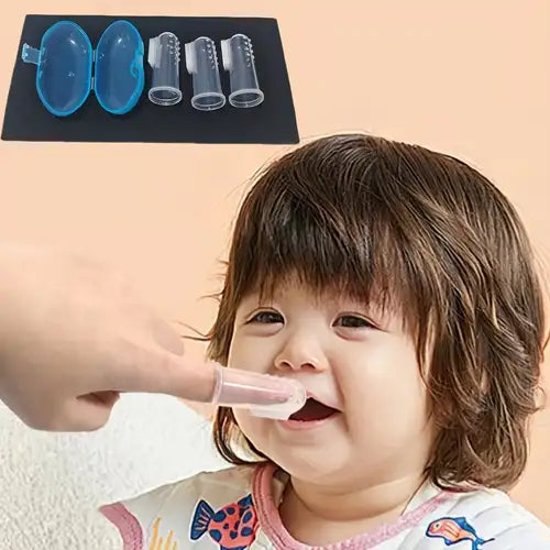 Silicone Extra Soft Safe Baby Teether Finger Toothbrush