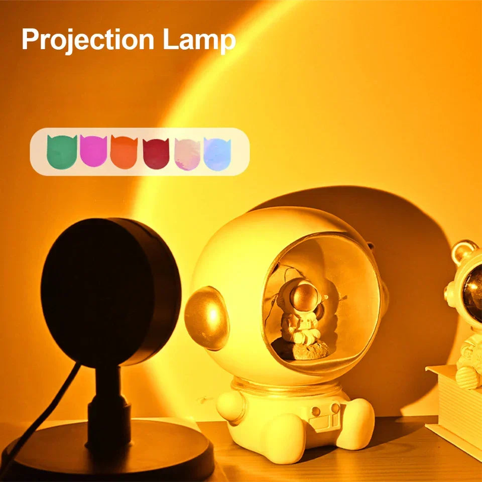 Spaceman Sunset Projector Light Lamp For Home Decor