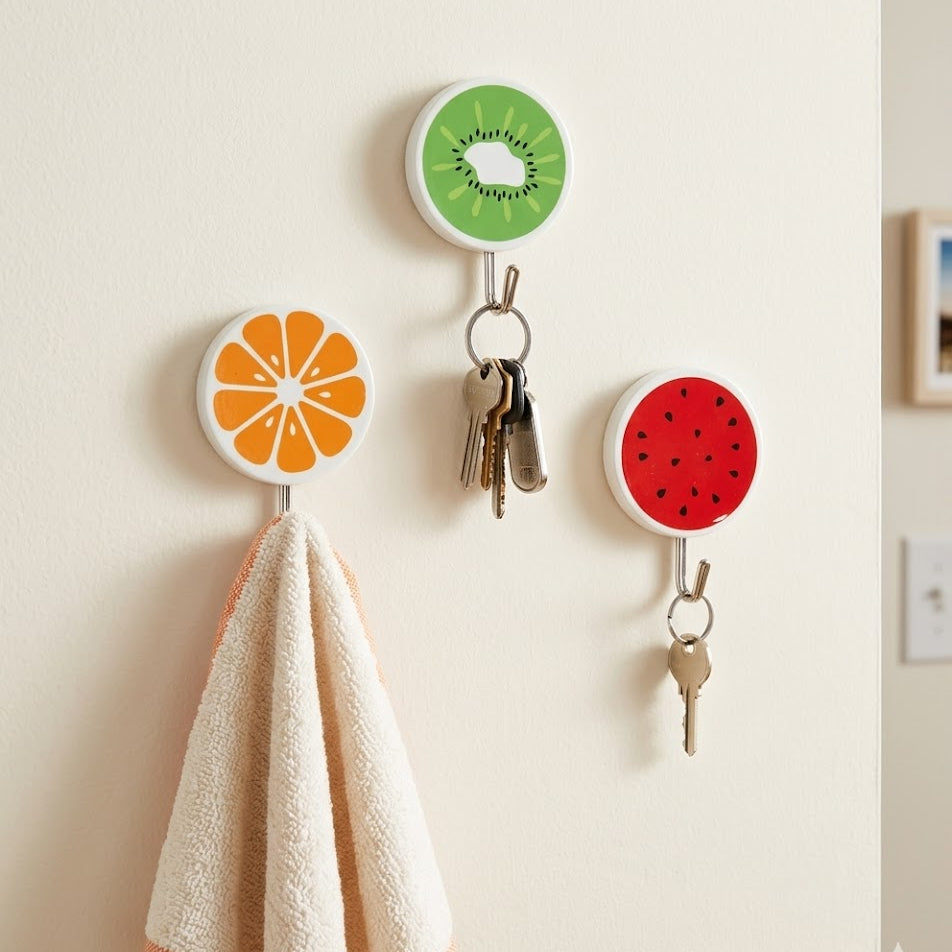 4Pcs Strong Sticky Wall Hooks For Home Organization