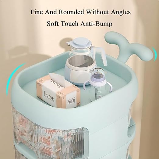 4 Layer Nursery Storage Rack For Baby Essentials & Accessories