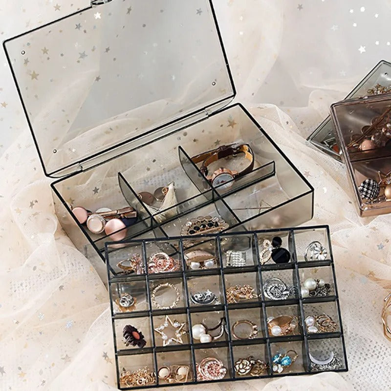 2 Layer 24 Grid Jewelry Organizer