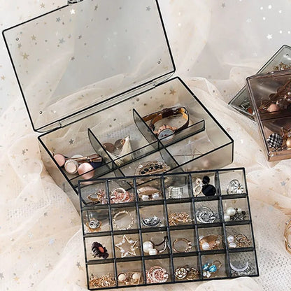 2 Layer 24 Grid Jewelry Organizer