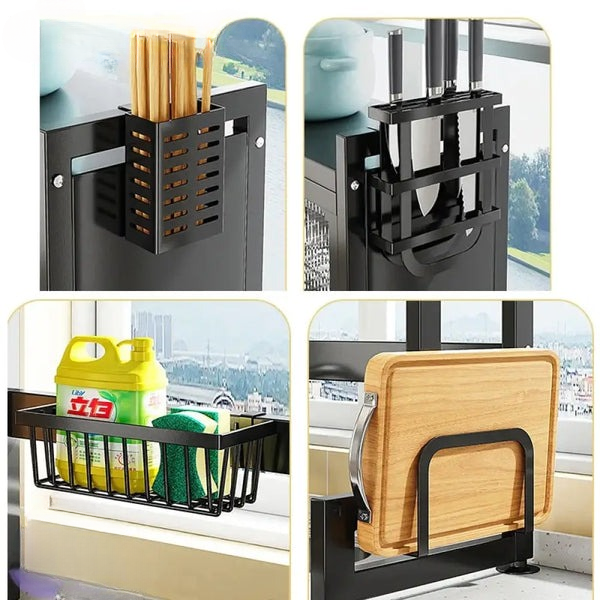 Metal Sink Dish Drying Cabinet Rack