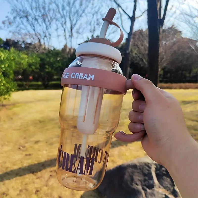 Plastic Water Tumbler With Lid And Straw