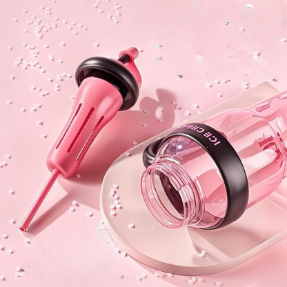 Plastic Water Tumbler With Lid And Straw