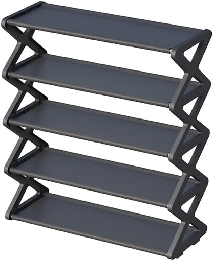 4 Layers Foldable Shoe Organizer Stand